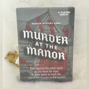 New w/tags MURDER MYSTERY GAME “Murder at the Manor” Race against the other team